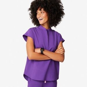 FIGS Ultra Violet Rafaela scrub top